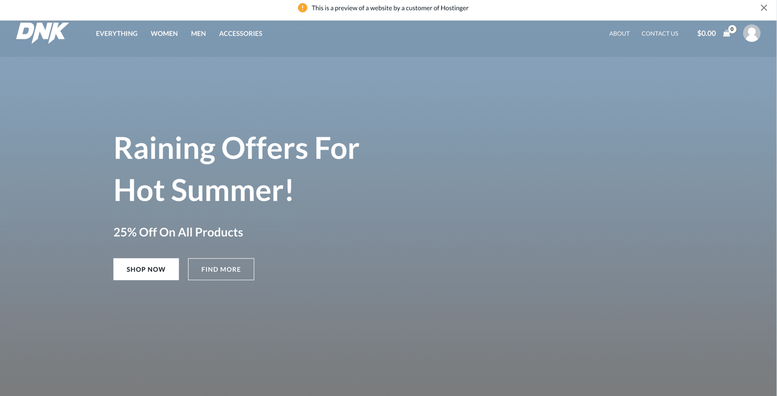 インストール完了後のサイト