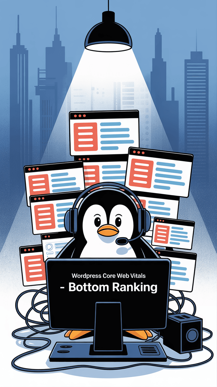 WordPressはなぜCore Web Vitals最下位？本当の理由と最速化の秘訣を解説 コンテンツ開始