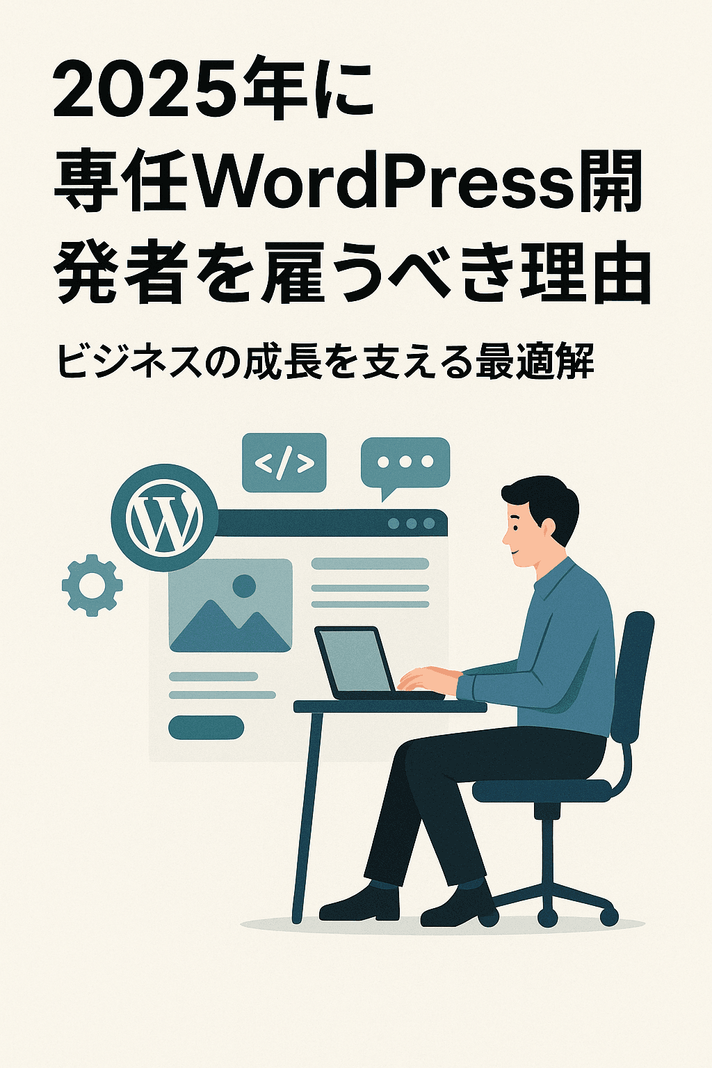 まとめ記事：2025年に専任WordPress開発者を雇うべき理由 ─ ビジネスの成長を支える最適解