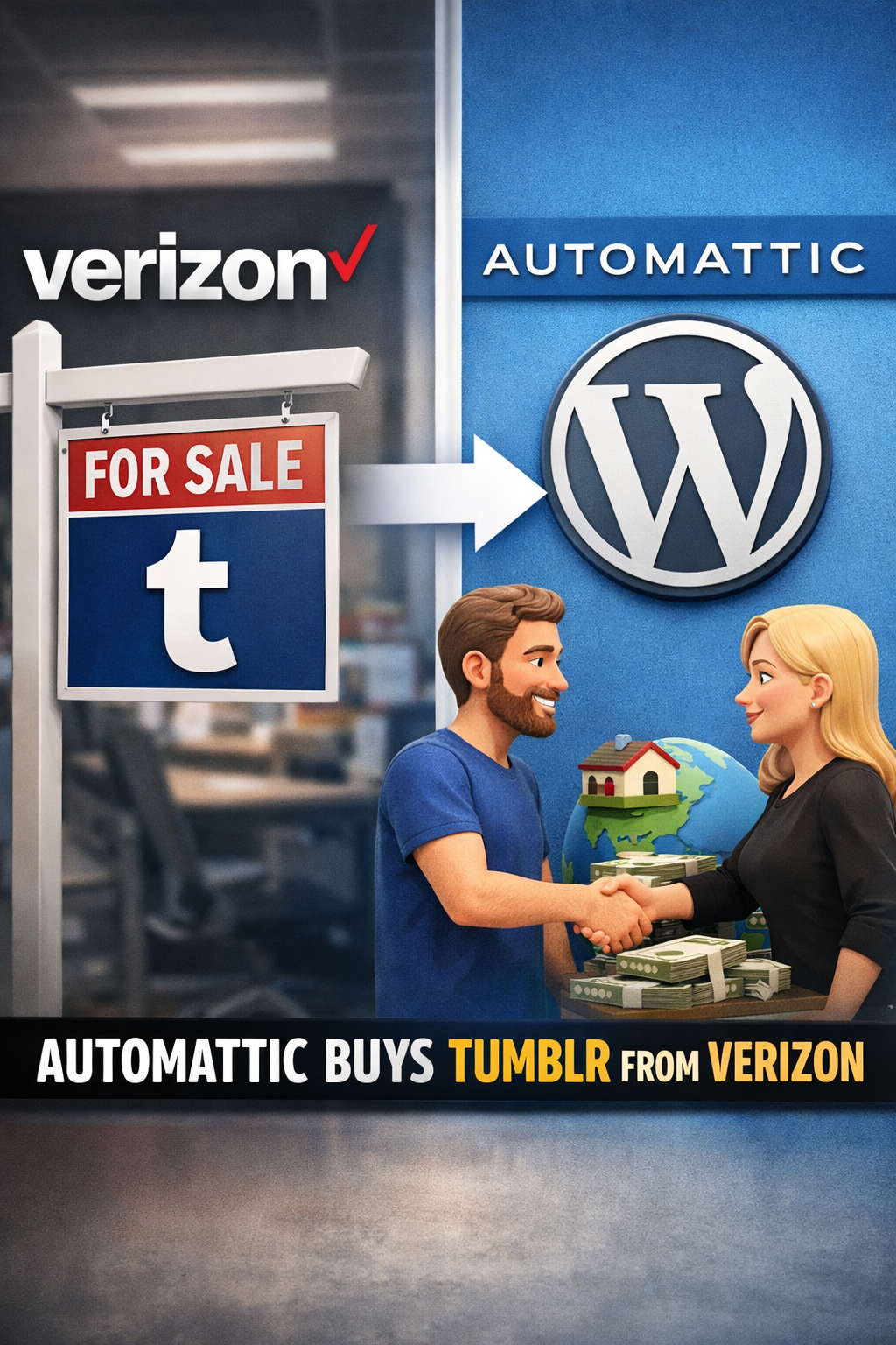 Verizon、TumblrをWordPress運営元Automatticに売却