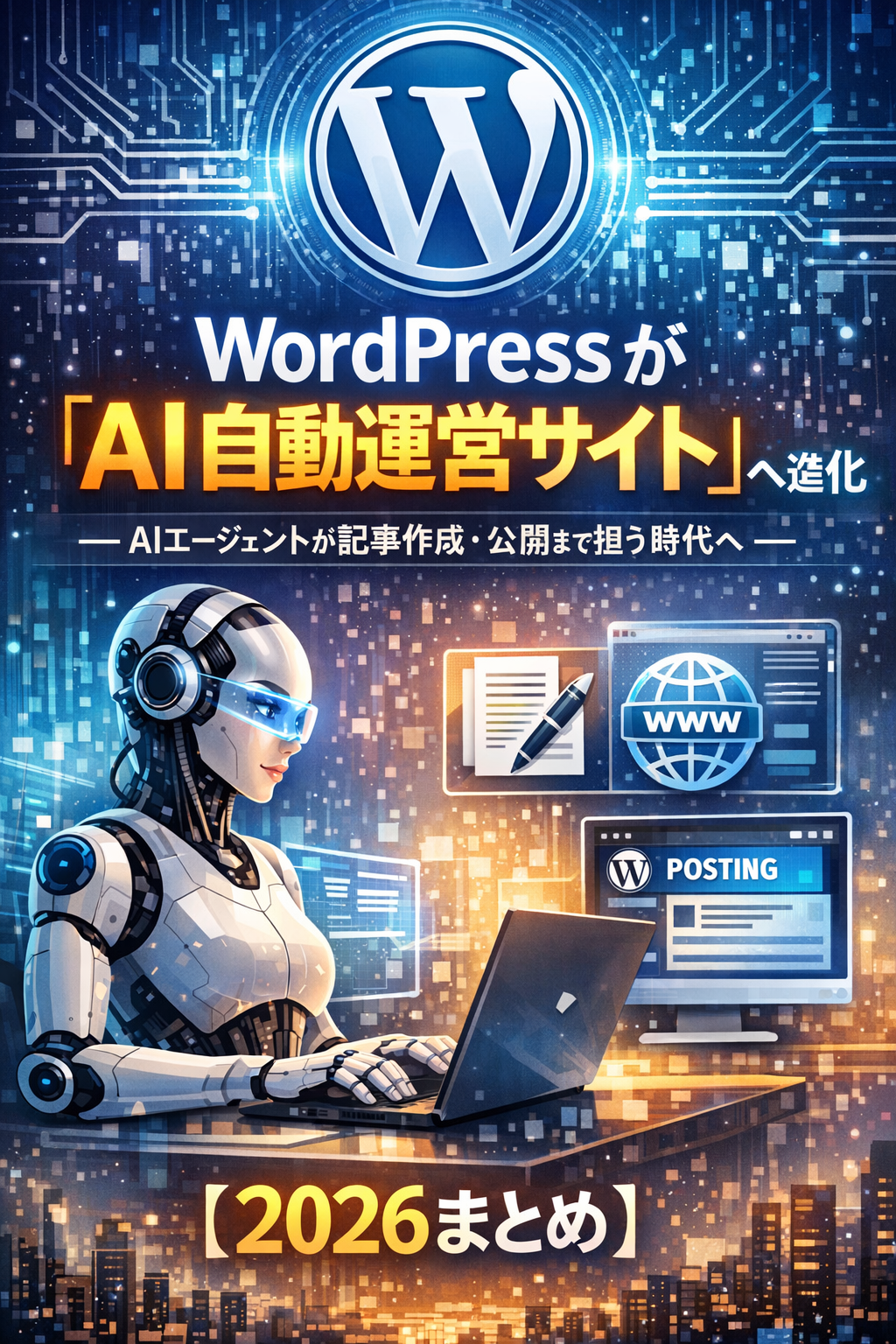 🧠 WordPressが「AI自動運営サイト」へ進化─ AIエージェントが記事作成・公開まで担う時代へ【2026まとめ】