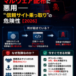 ⚠️まとめ:開発者向けツールがマルウェア配布に悪用──“信頼サイト乗っ取り”の危険性【2026】